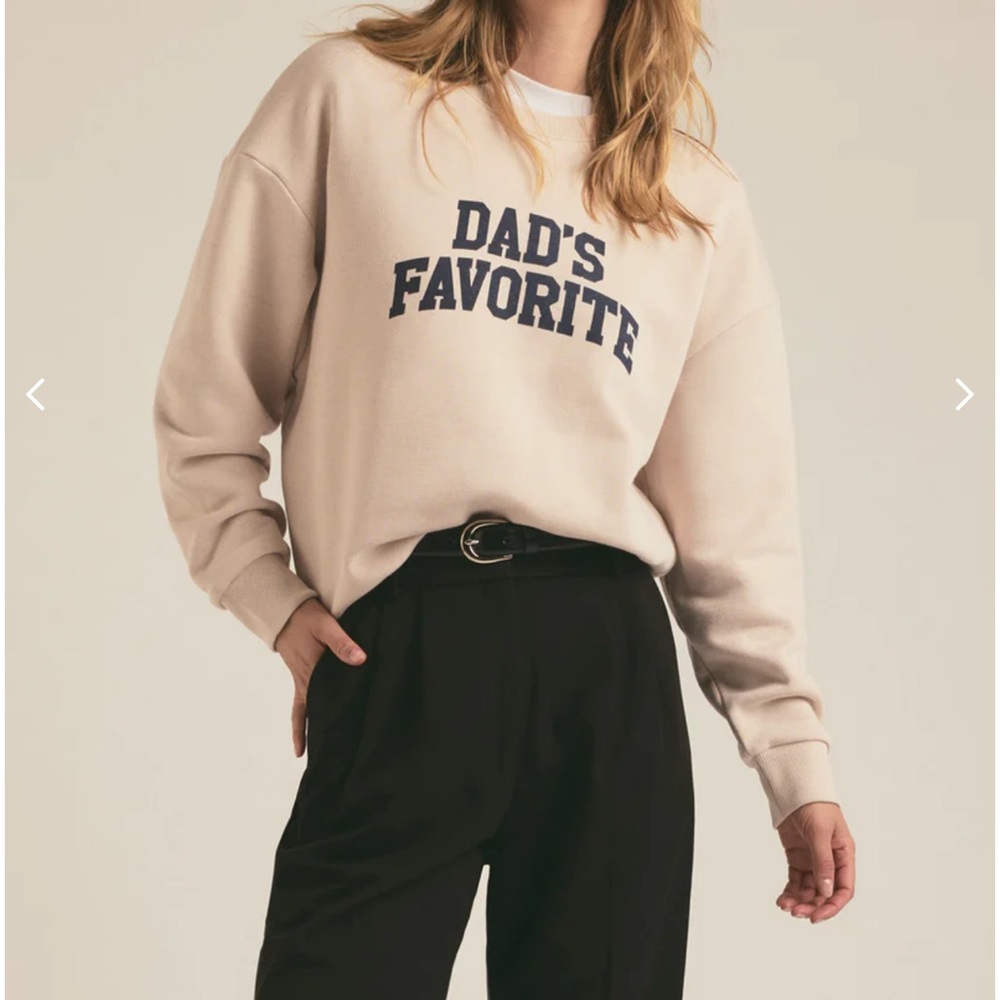 Favorite Daughter Cream and Black Sweatshirt
